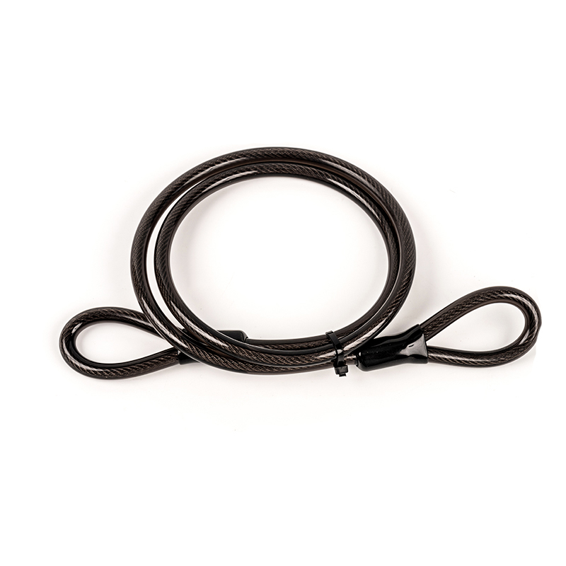 120 cm z nehrdzavejúcej ocele drôt PVC Coil Lope Oceľový zámok kábla